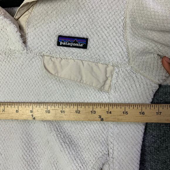 Patagonia White Re Tool Snap T Fuzzy Fleece‎ Jacket Size XS - Picture 5 of 10